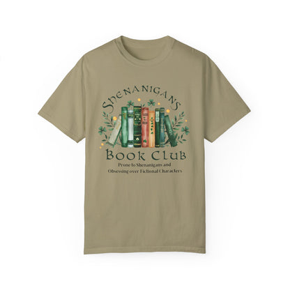 Shenanigans Book Club T-Shirt, St Patricks day shirt, Cozy Reading Shirt, Gift for Book Lovers, Literary Humor Tee, Book Club Merchandise