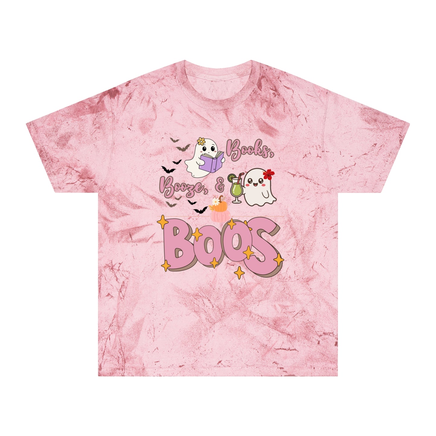 Colorful Ghost T-Shirt for Halloween | Unisex Tee, Fun Halloween Shirt, Boo Crew Apparel, Spooky Season Fashion, Gift for Ghost Lovers