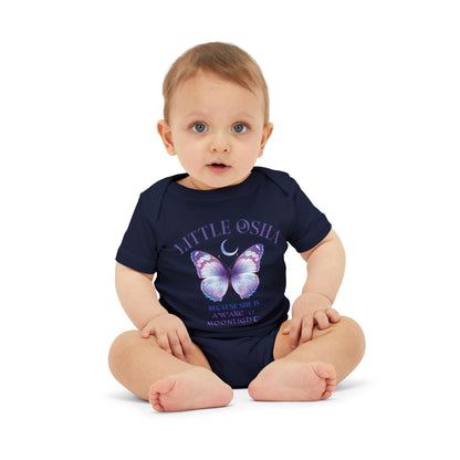 Little Osha Butterfly Infant Onesie Cute Baby Bodysuit for Baby Girls, Newborn Gift, Baby Shower Outfit, Little Osha Design, Milestone
