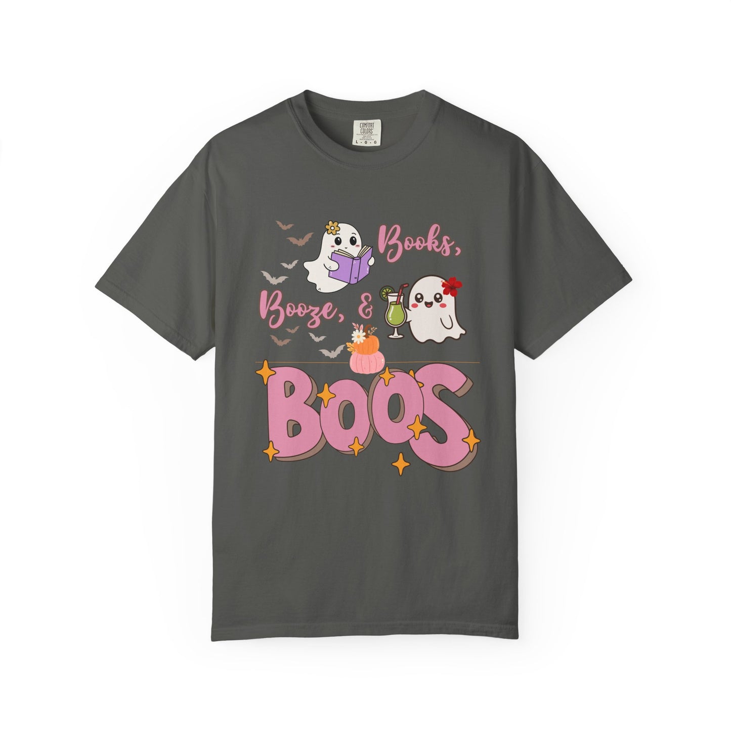 Ghostly Vibes Unisex T-Shirt - Perfect for Halloween Celebrations, Book Lovers, Cozy Nights, Casual Wear, and Festivals!