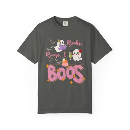 Ghostly Vibes Unisex T-Shirt - Perfect for Halloween Celebrations, Book Lovers, Cozy Nights, Casual Wear, and Festivals!