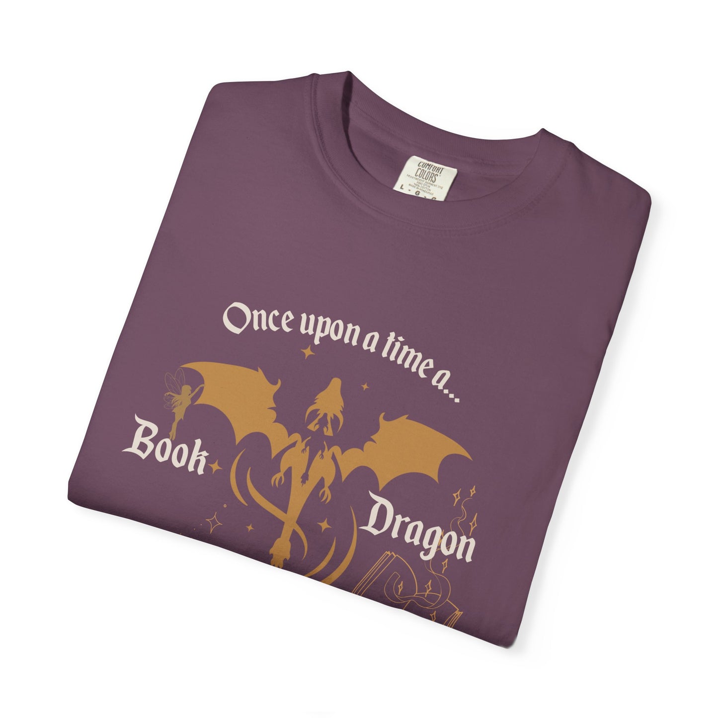 Book Dragon Comfort colors tee, Dragon lover, Gift for Book Lovers, Cozy Reading Shirt, Ideal for Birthdays, book club shirt