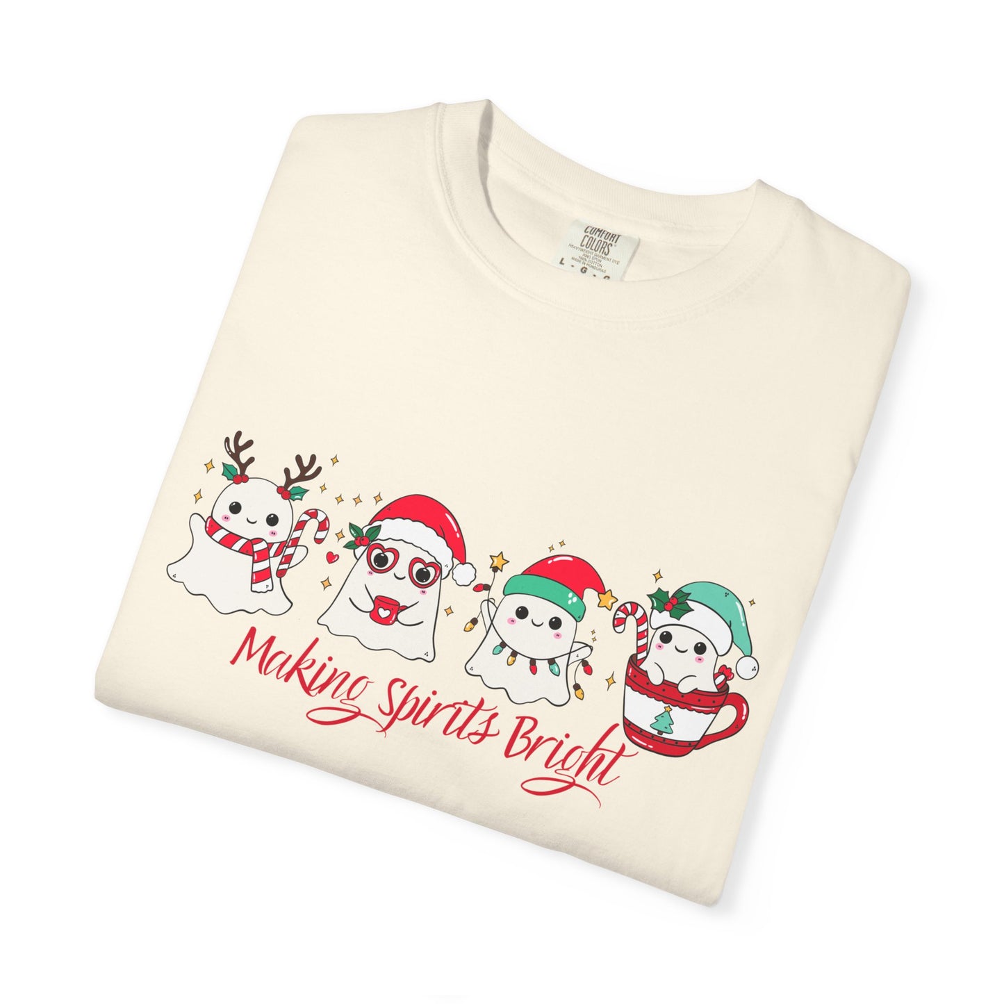 Making Spirits Bright Christmas Characters T-Shirt | Santa Reindeer Snowman Penguin Tee