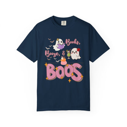 Ghostly Vibes Unisex T-Shirt - Perfect for Halloween Celebrations, Book Lovers, Cozy Nights, Casual Wear, and Festivals!