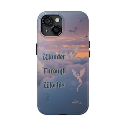 Wander Through Worlds Tough Phone Case | Fantasy Phone Cover, Adventure Gift, Book Lover Accessory, Unique Cellphone Case, Stylish [...]