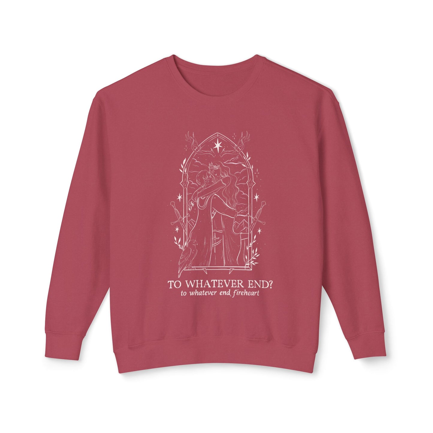 Licensed Throne of Glass comfort Colors shirt/ to whatever end/ Aelin Galanthynius/ Terrasen/ Sarah j Maas/ Fireheart/ rattle the stars