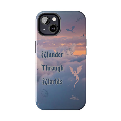 Wander Through Worlds Tough Phone Case | Fantasy Phone Cover, Adventure Gift, Book Lover Accessory, Unique Cellphone Case, Stylish [...]