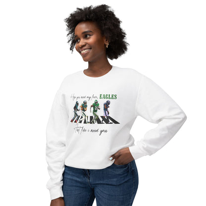 Beatles eagles comfort colors sweatshirt/ hope you need my love/ football era