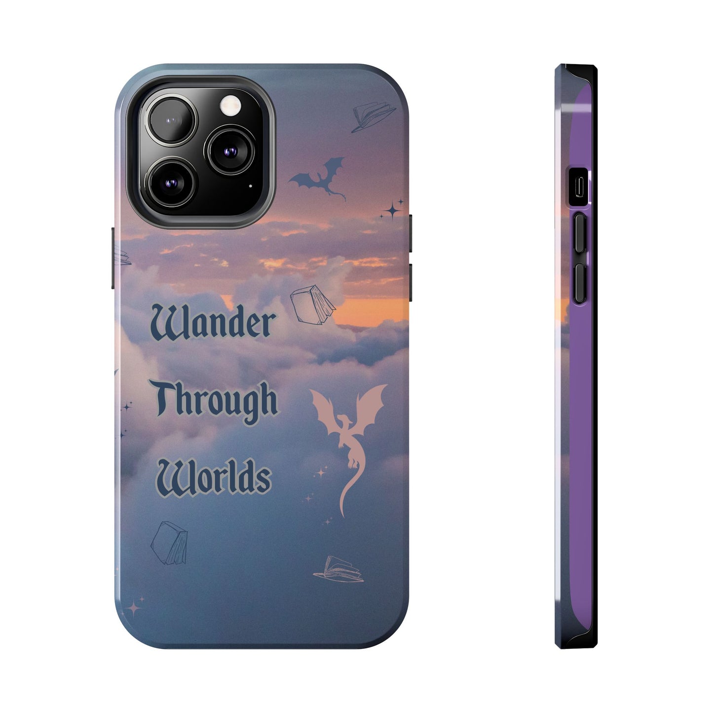 Wander Through Worlds Tough Phone Case | Fantasy Phone Cover, Adventure Gift, Book Lover Accessory, Unique Cellphone Case, Stylish [...]