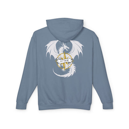 Quest Squad Comfort Colors Lightweight Hoodie - Dragon Book lover Quest Lovers, Festival Wear, Gift for Friends, D&D Sessions