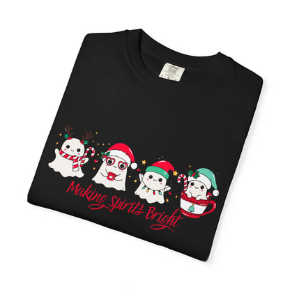 Making Spirits Bright Christmas Characters T-Shirt | Santa Reindeer Snowman Penguin Tee