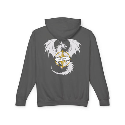 Quest Squad Comfort Colors Lightweight Hoodie - Dragon Book lover Quest Lovers, Festival Wear, Gift for Friends, D&D Sessions
