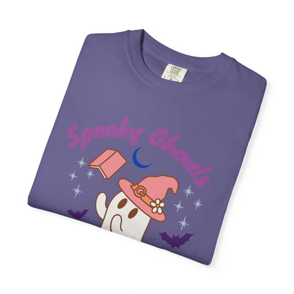 Spooky Ghouls Book Club T-shirt, Halloween Apparel, Ghost Lover Gift, Cozy Reading Tee, Fall Party Wear, Unisex Halloween Shirt