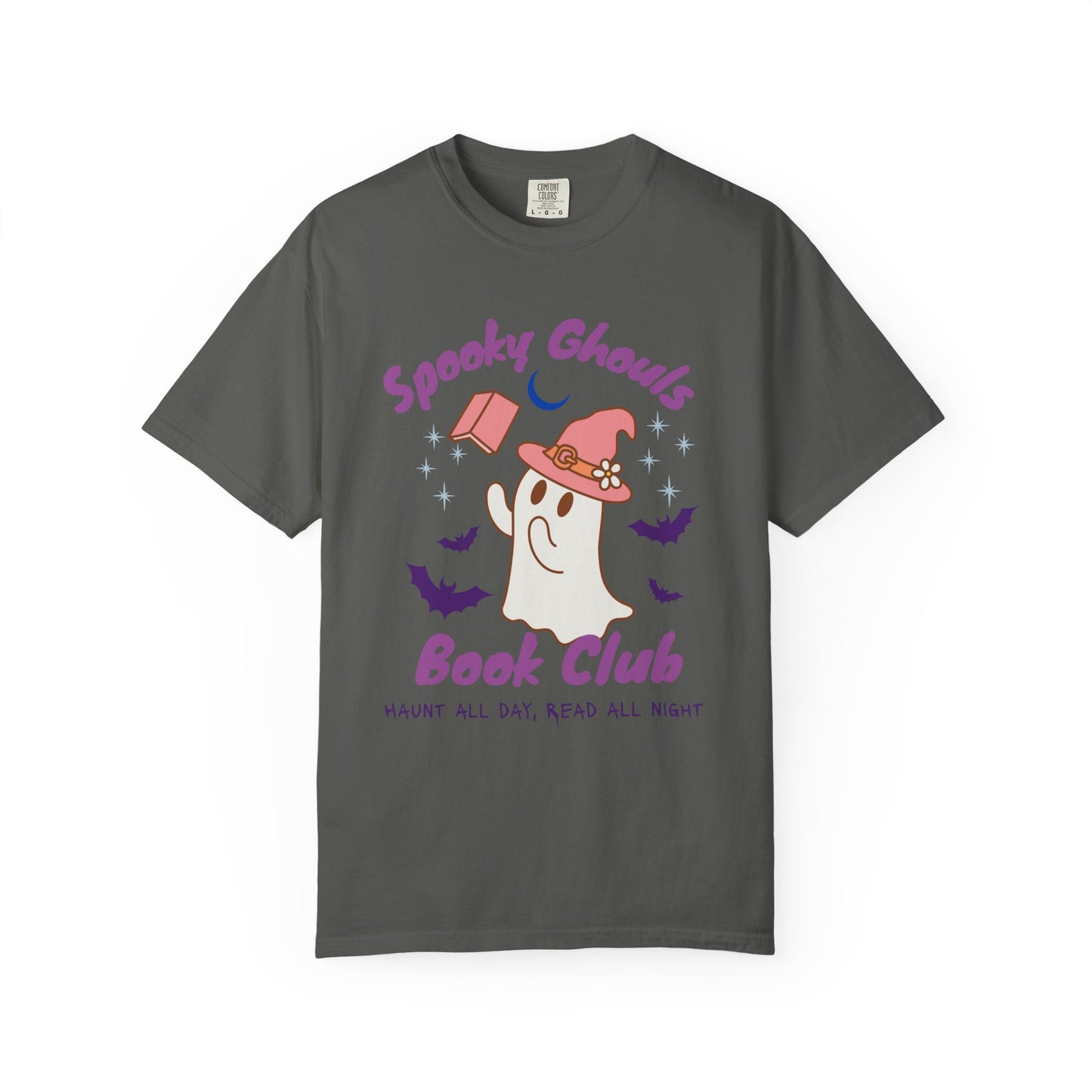 Spooky Ghouls Book Club T-shirt, Halloween Apparel, Ghost Lover Gift, Cozy Reading Tee, Fall Party Wear, Unisex Halloween Shirt