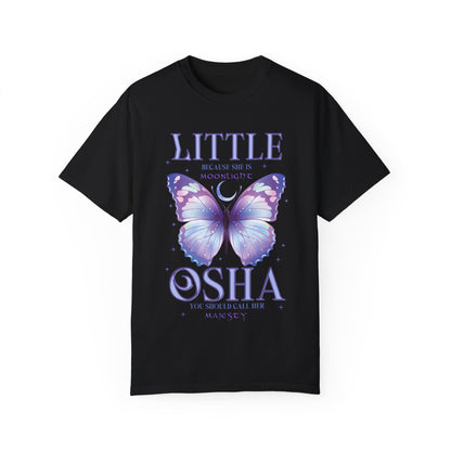 Little Osha Comfort Colors Shirt, Butterfly Moon T-Shirt, Cute Butterfly Tee, Summer Style, Butterfly Lovers Apparel, Magical Graphic Shirt