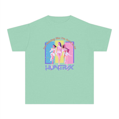 Retro Graphic Youth Midweight Tee, 80s Vibe Shirt, Dance Party T-Shirt, Gift for Kids, Summer Fun Apparel