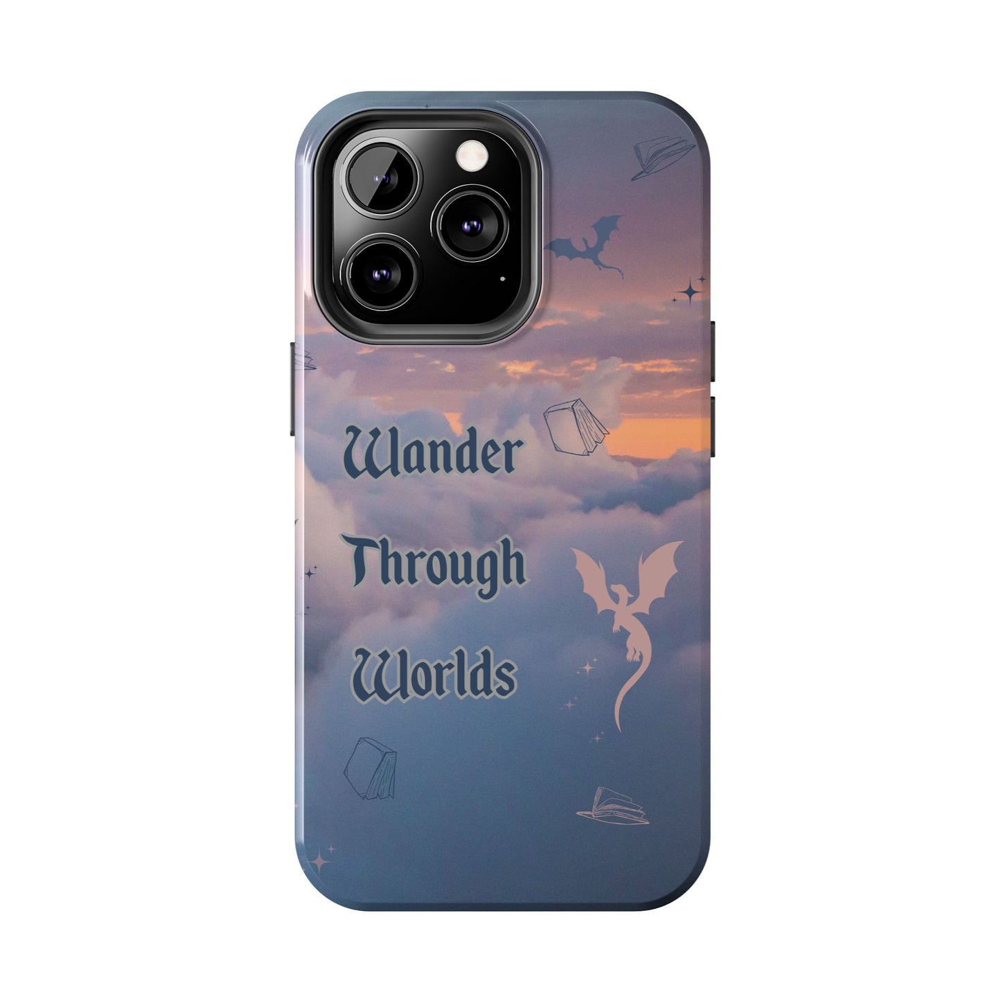 Wander Through Worlds Tough Phone Case | Fantasy Phone Cover, Adventure Gift, Book Lover Accessory, Unique Cellphone Case, Stylish [...]