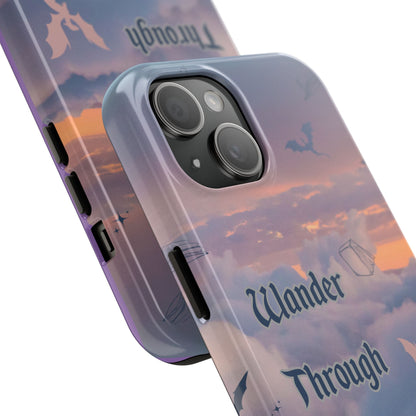 Wander Through Worlds Tough Phone Case | Fantasy Phone Cover, Adventure Gift, Book Lover Accessory, Unique Cellphone Case, Stylish [...]