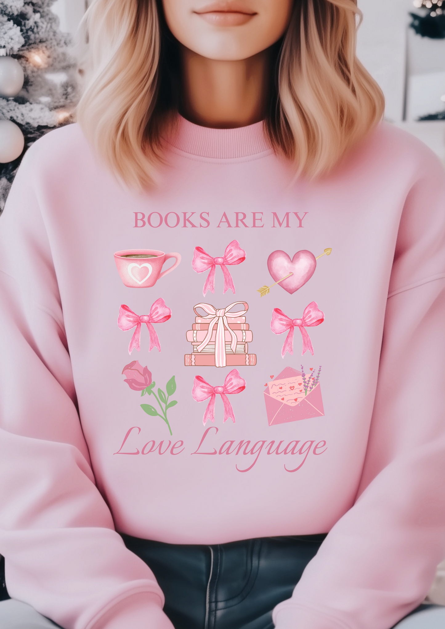 Books are my love language sweatshirt/ all booked for Valentine’s Day