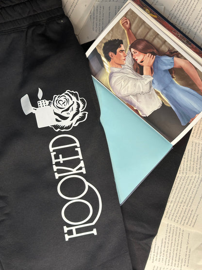 LICENSED Hooked Joggers | A never after series| James Barrie | Wendy Michaels | Dark Romance| Emily McIntire | wretched | hexed| scarred