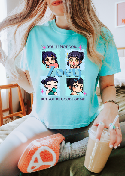 Kpop demon hunters Zoey comfort color boxy tee