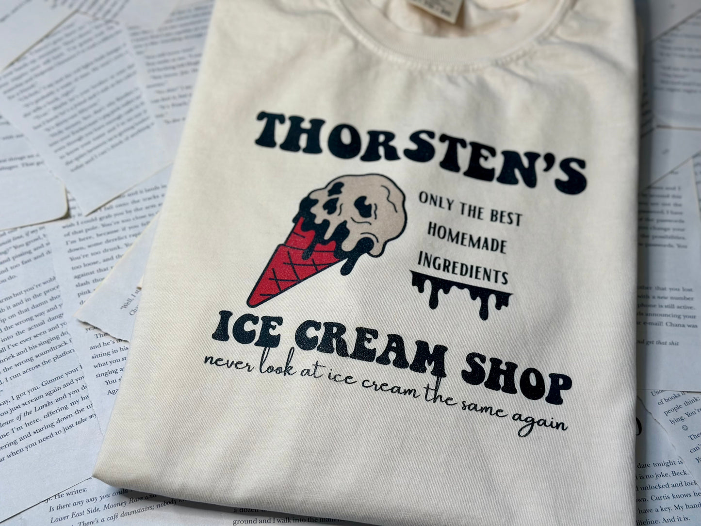 Licensed Butcher & Blackbird Comfort Colors Shirt / Goddess of Chaos / Brynne Weaver/ thorsten’s ice cream/ Sloane Sutherland/ dark romance