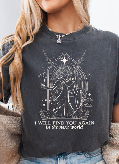 Licensed Acotar comfort colors shirt/ SJM/ Cassian/ Nesta/ Lord of Bloodshed/ Lady Death/Velaris/ House of Wind/ Illyrian bloodline