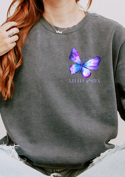 Little osha comfort colors sweatshirt/ quicksilver inspired/ kingfisher/ fantasy sweatshirt / fantasy lover