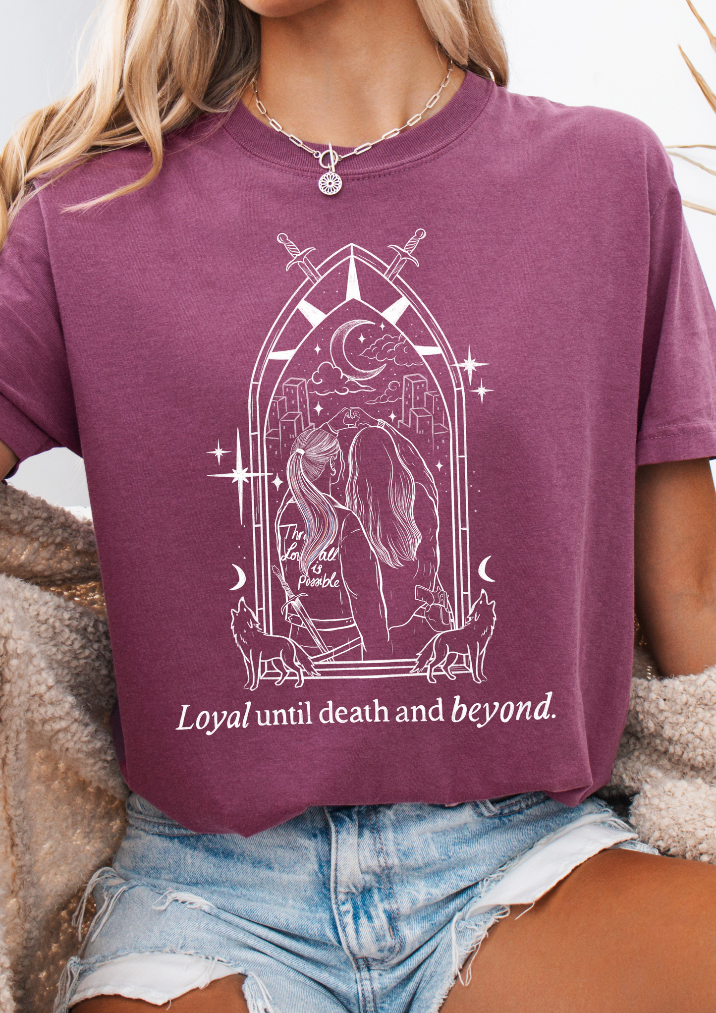Licensed Loyal Until Death Comfort Colors T-Shirt - Unique Spiritual Design