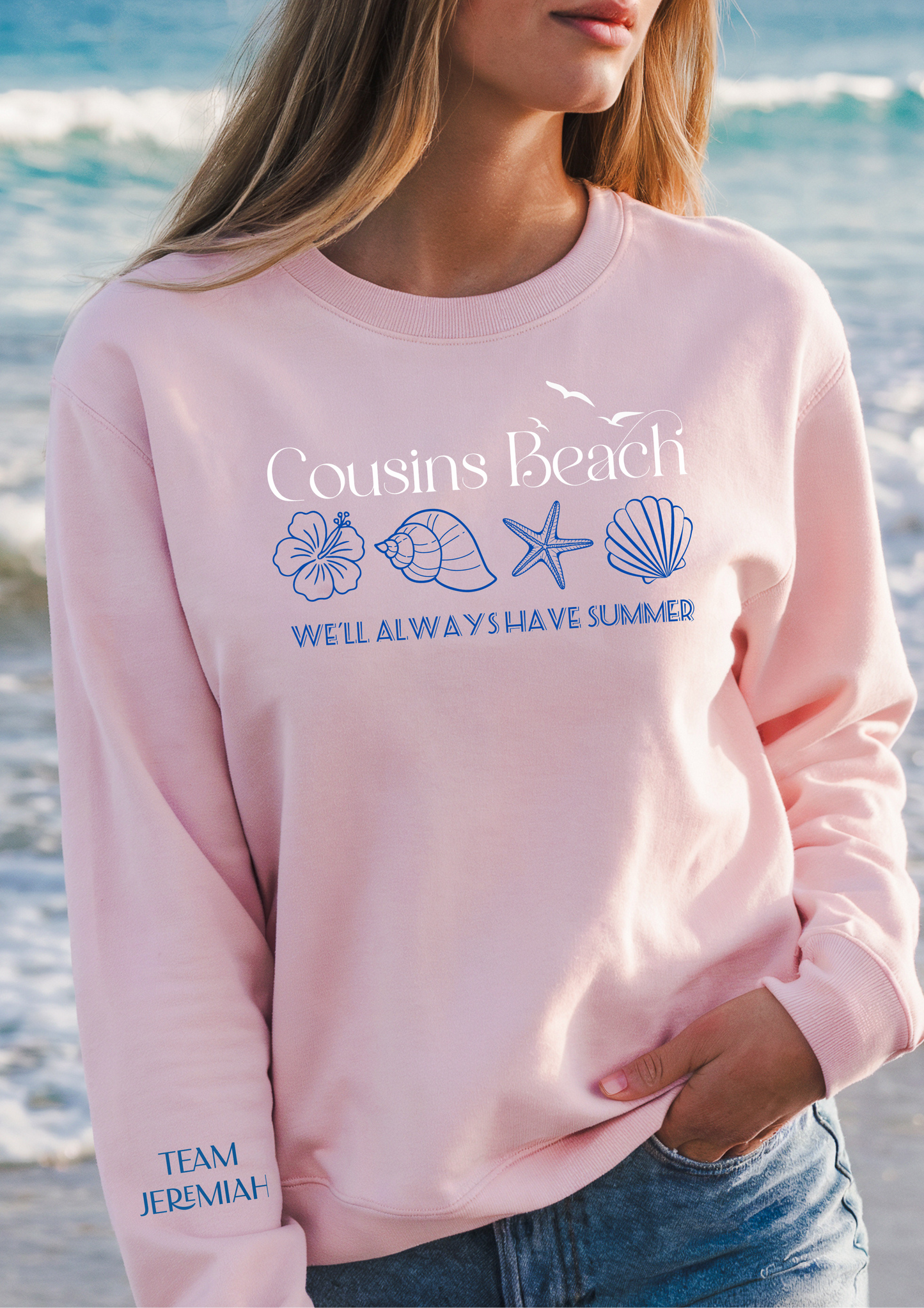 We’ll always have summer embroidered sweatshirt