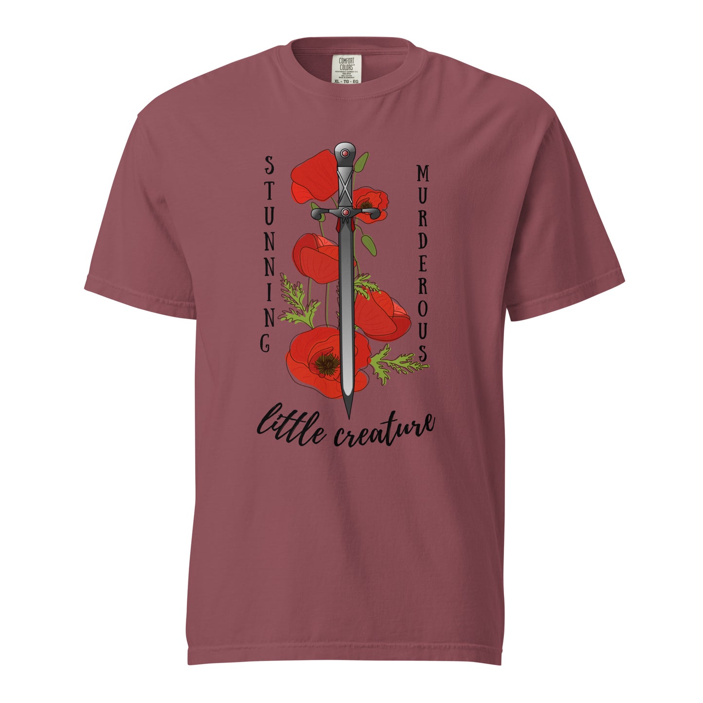 Licensed from blood and ash shirt/ Stunning, murderous, little creature/ Jennifer L Armentrout/ Poppy Balfour/ Casteel D'aneer