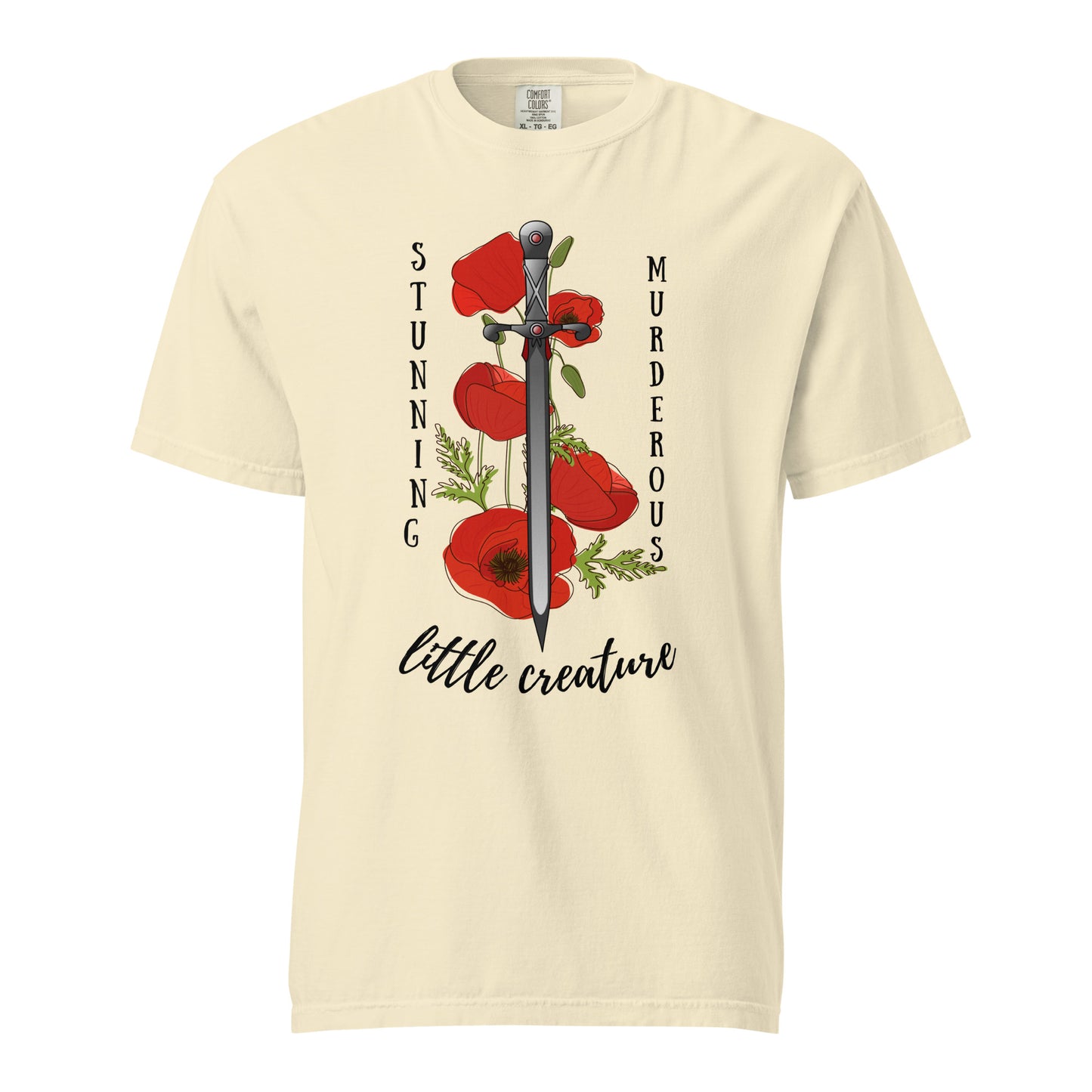 Licensed from blood and ash shirt/ Stunning, murderous, little creature/ Jennifer L Armentrout/ Poppy Balfour/ Casteel D'aneer