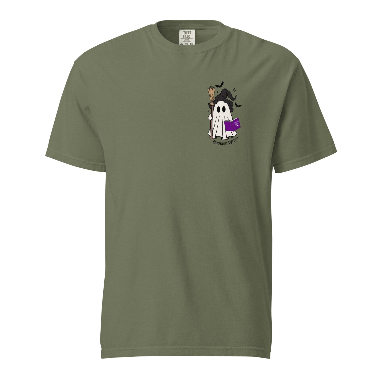 Bookish witch spooky season comfort colors shirt/ spooky season/ book lover